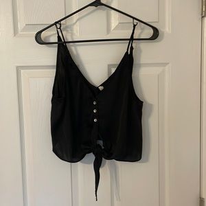Free People Black cropped Cami